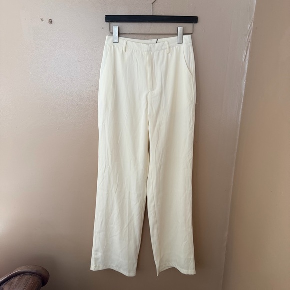 SNDYS Roma Pants Ivory Cream Wide Leg trousers Revolve NWT S - Picture 9 of 9